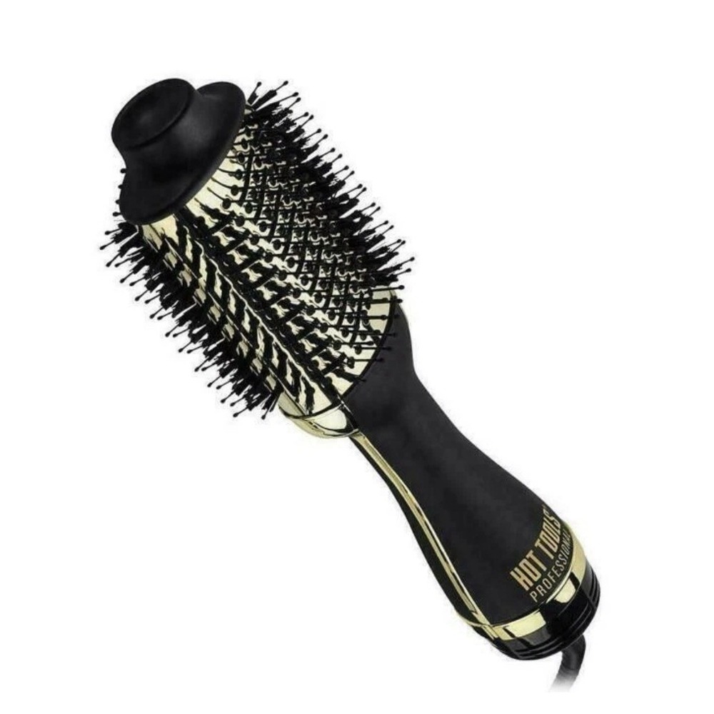 Hot Tools Professional 24k Gold One-Step Salon Blowout Hair Styler Brush HT1076